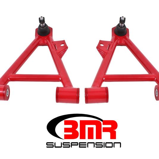 BMR Suspension AA041R - BMRAA041R - BMR 94-04 Mustang Lower Non-Adj. A-Arms (Coilover Only) w/ STD. Ball Joint (Poly) - Red - Shipped in Europe - Tuningsupply.com