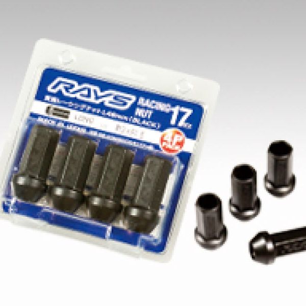 Rays W17RN1215B - RAYW17RN1215B - Rays 17 Hex L48 Racing Nut 12x1.5 - Black (4 Pieces) - Shipped in Europe - Tuningsupply.com