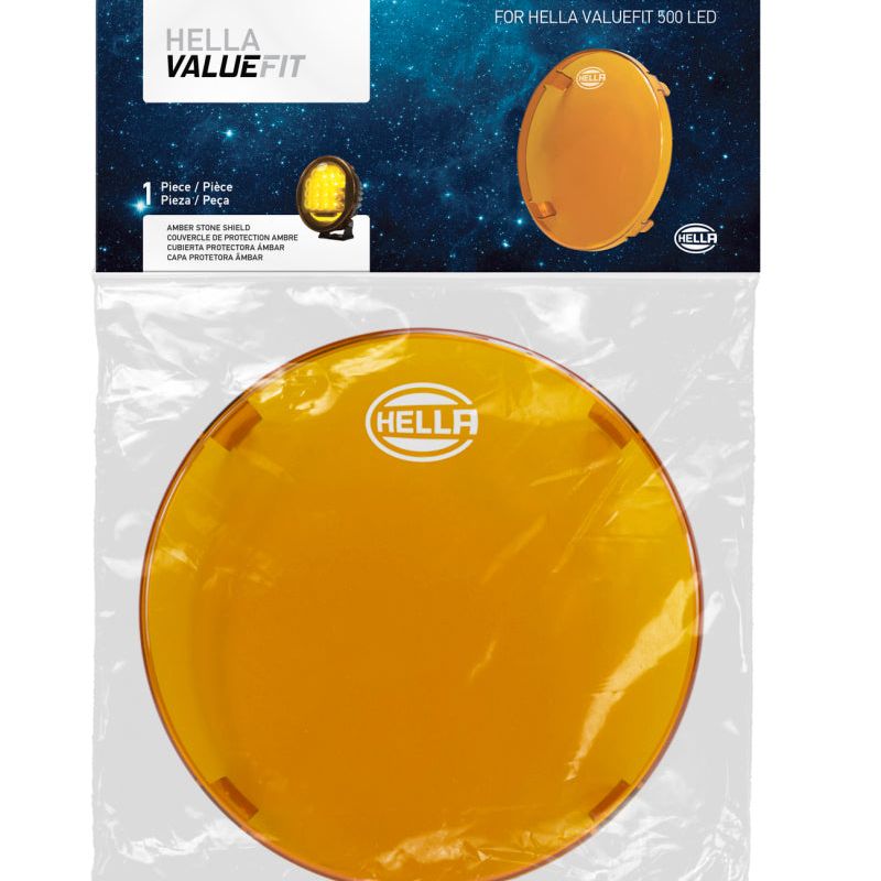 Hella LA358116991 - HELLA358116991 - Hella 500 LED Driving Lamp 6in Amber Cover - Shipped in Europe - Tuningsupply.com