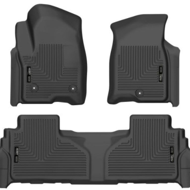 Husky Liners 99241 - HSL99241 - Husky Liners 21-23 Suburban/Tahoe/Yukon/Yukon XL Weatherbeater Front & 2nd Seat Floor Liners - Black - Shipped in Europe - Tuningsupply.com