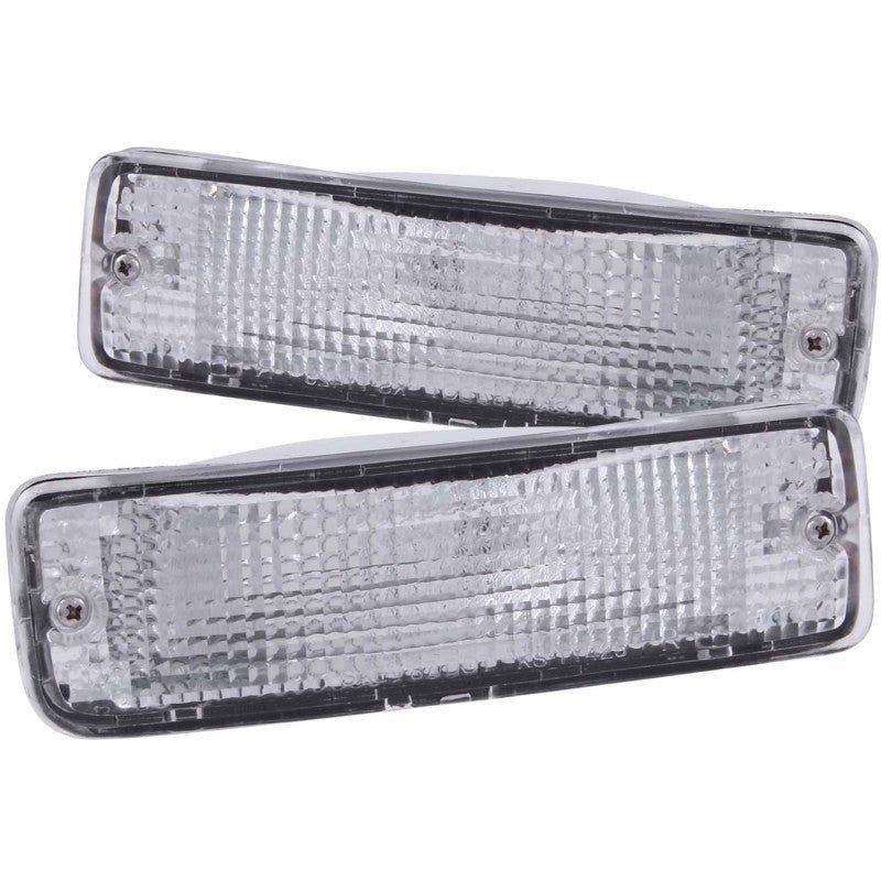 ANZO 511019 - ANZ511019 - ANZO 1989-1995 Toyota Pickup Euro Parking Lights Chrome w/ Amber Reflector - Shipped in Europe - Tuningsupply.com