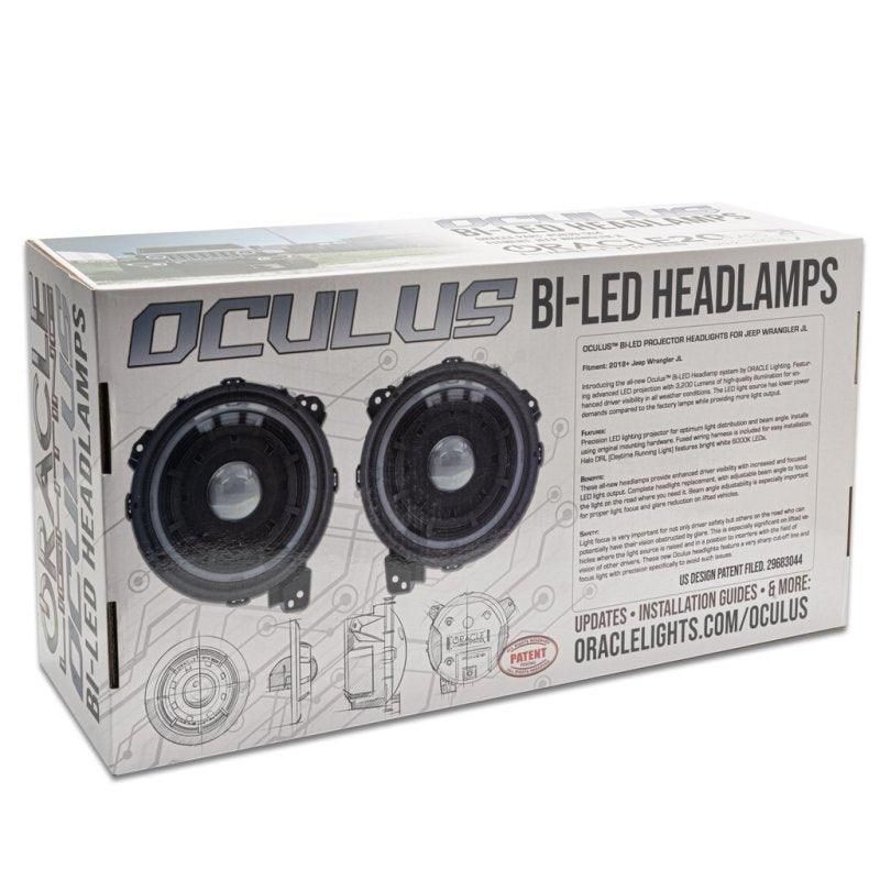 ORACLE Lighting 5839-504-PAU - ORL5839-504-PAU - Oracle Jeep Wrangler JL Oculus Bi-LED Projector Headlights- Graphite Metallic - 5500K - Shipped in Europe - Tuningsupply.com