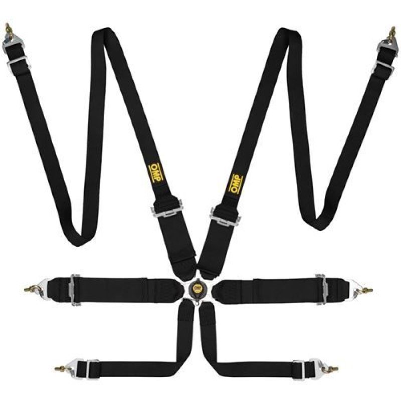 OMP DA0-0204-B02-071 - OMPDA0-0204-B02-071 - OMP First 3/2 Racing Harness Black - Shipped in Europe - Tuningsupply.com