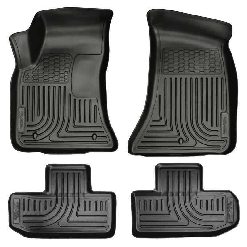 Husky Liners 98071 - HSL98071 - Husky Liners 11-12 Dodge Challenger WeatherBeater Combo Black Floor Liners - Shipped in Europe - Tuningsupply.com
