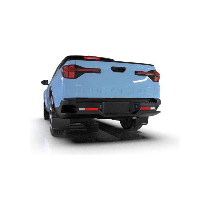 Rally Armor MF78-UR-BLK-GRY - RALMF78-UR-BLK-GRY - Rally Armor 22-25 Hyundai Santa Cruz Black Mud Flap w/Grey Logo - Shipped in Europe - Tuningsupply.com