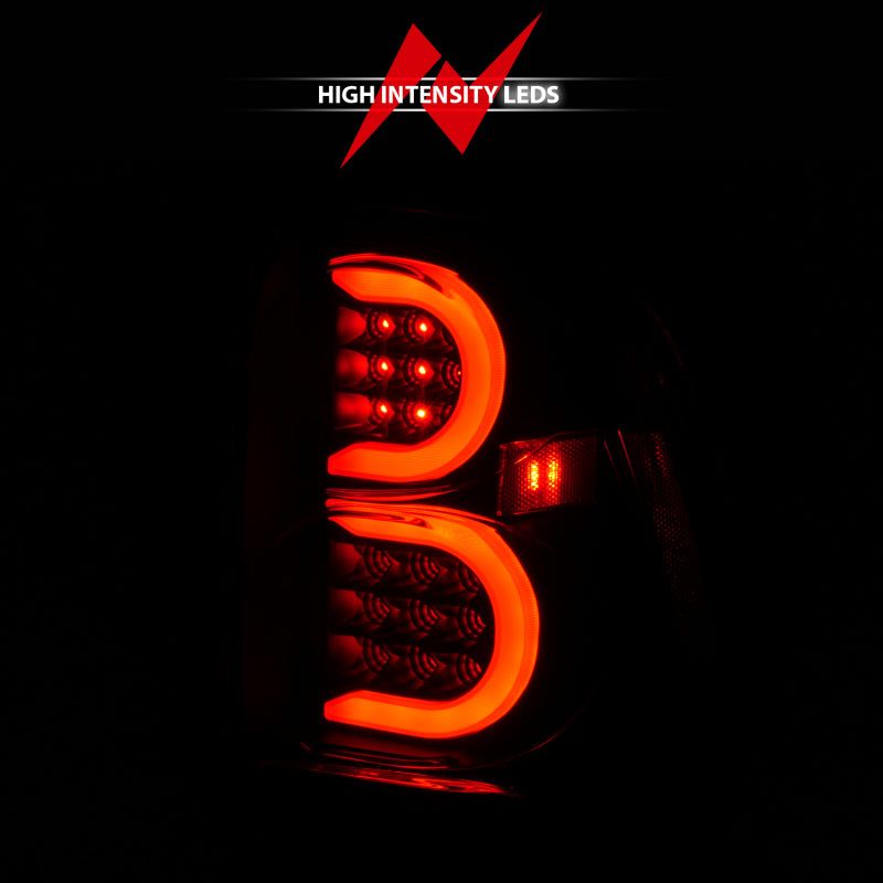 ANZO 311372 - ANZ311372 - ANZO 2002-2009 Chevrolet Trailblazer LED Tail Lights w/ Light Bar Black Housing Smoke Lens - Shipped in Europe - Tuningsupply.com