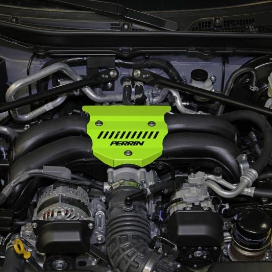 Perrin Performance PSP-ENG-162NY - PERPSP-ENG-162NY - PERRIN 22-25 Subaru BRZ / Toyota GR86 Engine Cover - Neon Yellow - Shipped in Europe - Tuningsupply.com