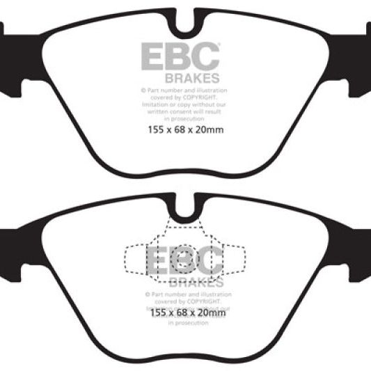 EBC DP41512R - EBCDP41512R - EBC 13+ BMW X1 2.0 Turbo (28i) Yellowstuff Front Brake Pads - Shipped in Europe - Tuningsupply.com