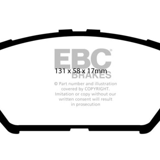 EBC DP41642R - EBCDP41642R - EBC 06-07 Lexus GS300 3.0 Yellowstuff Front Brake Pads - Shipped in Europe - Tuningsupply.com
