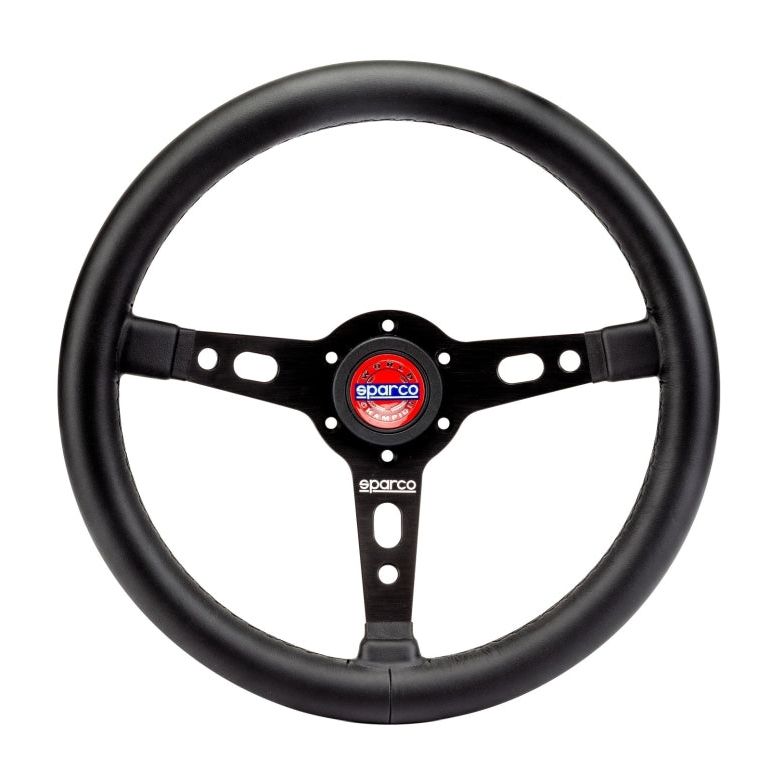 SPARCO 015TARGA350PLNR - SPA015TARGA350PLNR - Sparco Steering Wheel Targa 350 Leather - Shipped in Europe - Tuningsupply.com