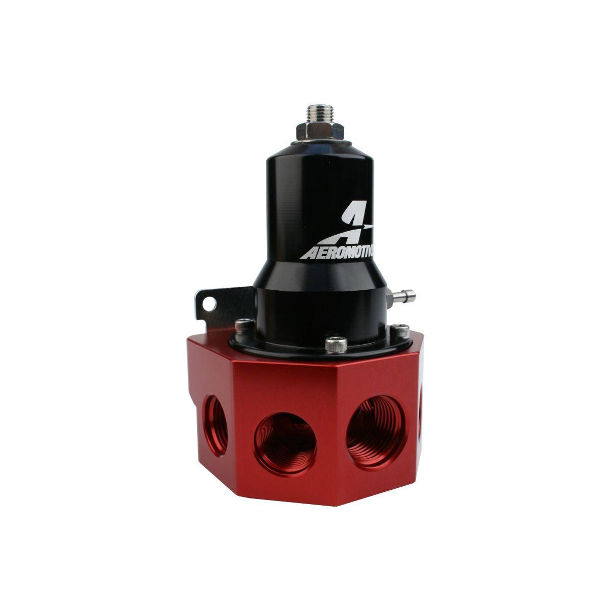 Aeromotive 13133 - AER13133 - Aeromotive Regulator - 30-120 PSI - .500 Valve - 4x AN-08 and AN-10 inlets / AN-10 Bypass - Shipped in Europe - Tuningsupply.com