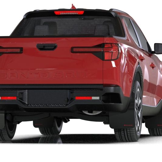 Rally Armor MF78-UR-BLK-RD - RALMF78-UR-BLK-RD - Rally Armor 22-25 Hyundai Santa Cruz Black UR Mud Flap w/Red Logo - Shipped in Europe - Tuningsupply.com