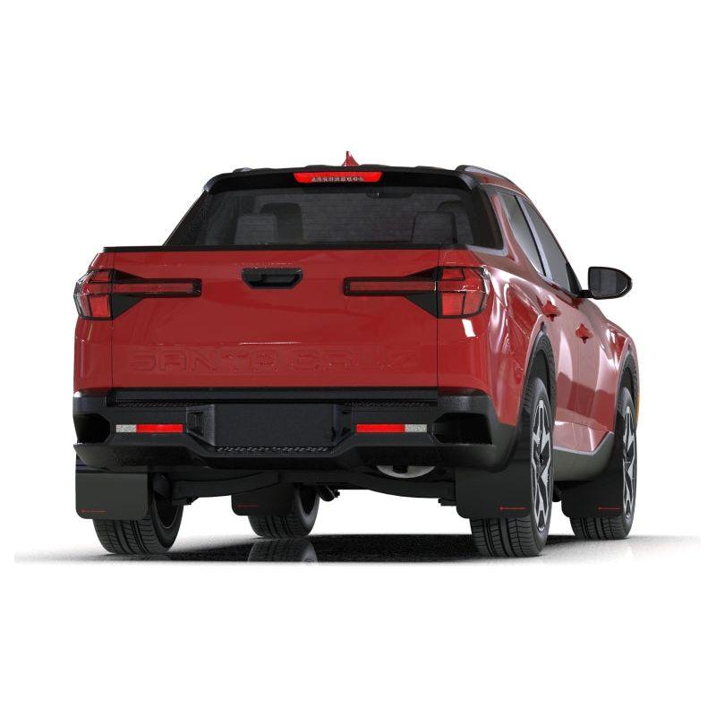 Rally Armor MF78-UR-BLK-GRY - RALMF78-UR-BLK-GRY - Rally Armor 22-25 Hyundai Santa Cruz Black Mud Flap w/Grey Logo - Shipped in Europe - Tuningsupply.com