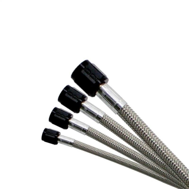 Nitrous Express 12012 - NEX12012 - Nitrous Express 6AN 12in Stainless Steel Braided Hose - Black - Shipped in Europe - Tuningsupply.com