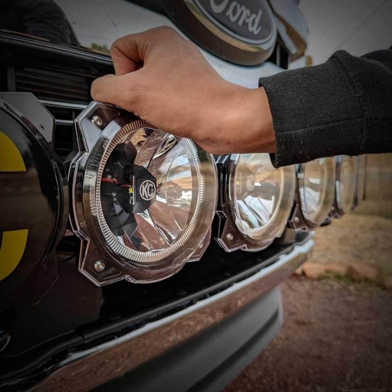 KC HiLiTES 5118 - KCL5118 - KC HiLiTES 6in. Light Shield for Gravity Pro6 LED Lights (Single) - Clear - Shipped in Europe - Tuningsupply.com