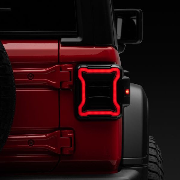 Raxiom J133942-JL - RAXJ133942-JL - Raxiom 18-22 Jeep Wrangler JL LED Tail Lights- Black Housing (Smoked Lens) - Shipped in Europe - Tuningsupply.com