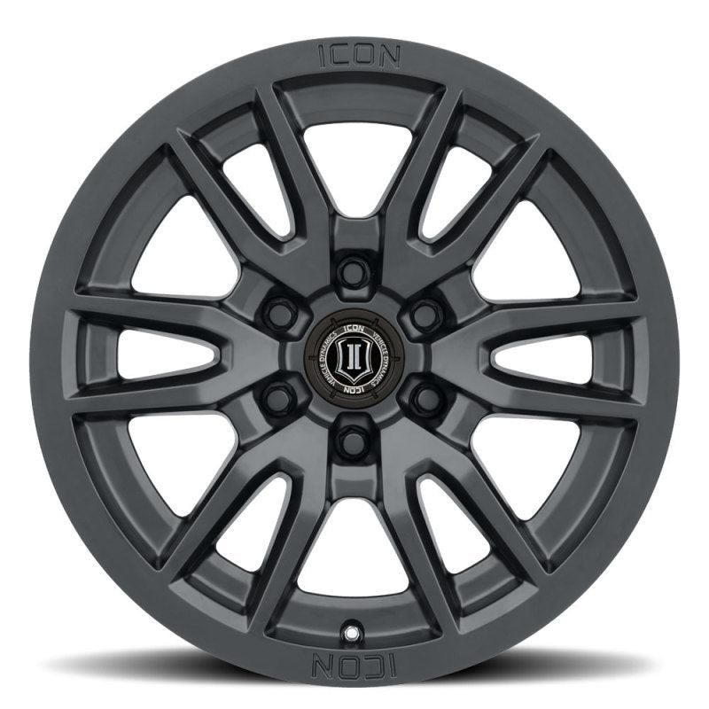 ICON 2417856350SB - ICO2417856350SB - ICON Vector 6 17x8.5 6x135 6mm Offset 5in BS 87.1mm Bore Satin Black Wheel - Shipped in Europe - Tuningsupply.com