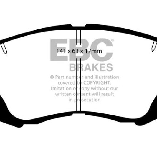 EBC DP4874R - EBCDP4874R - EBC 92-96 Lexus ES300 3.0 Yellowstuff Front Brake Pads - Shipped in Europe - Tuningsupply.com