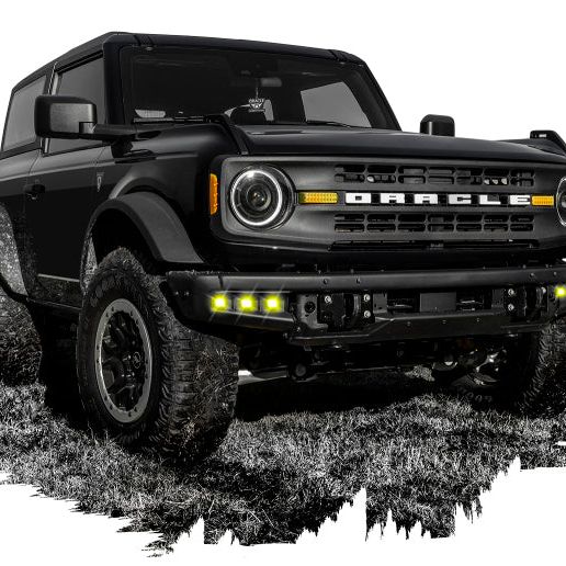ORACLE Lighting 5890-006 - ORL5890-006 - ORACLE Lighting 21-22 Ford Bronco Triple LED Fog Light Kit for Steel Bumper - Yellow - Shipped in Europe - Tuningsupply.com