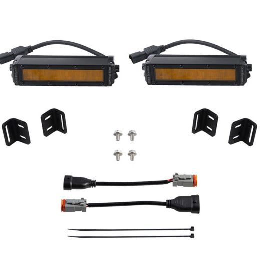 Diode Dynamics DD7419 - DIODD7419 - Diode Dynamics 2022 Toyota Tundra SS6 LED Fog Light Kit - Amber Wide - Shipped in Europe - Tuningsupply.com