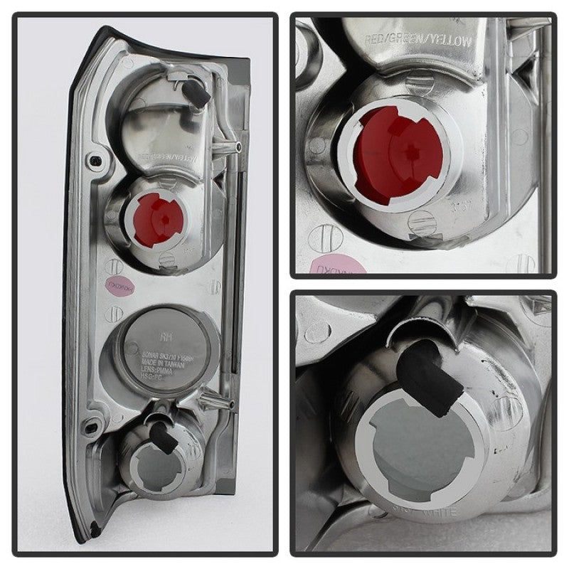 SPYDER 5078155 - SPY5078155 - Spyder Ford F150 87-96/Ford Bronco 88-96 Euro Style Tail Lights Black Smoke ALT-YD-FF15089-BSM - Shipped in Europe - Tuningsupply.com