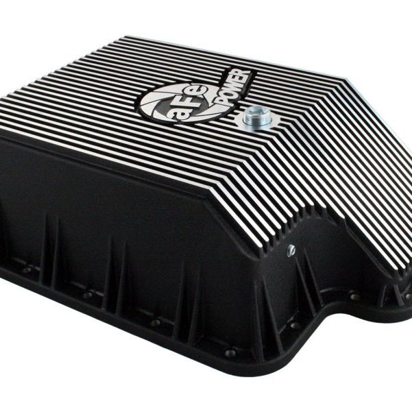 aFe 46-70122-1 - AFE46-70122-1 - aFe Transmission Pan (Black); Ford Diesel Trucks 03-10 V8-6.0/6.4L (td) - Shipped in Europe - Tuningsupply.com