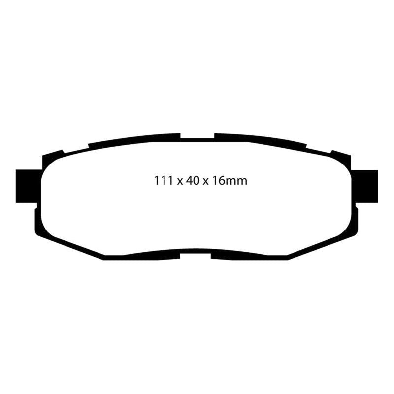 EBC DP31758C - EBCDP31758C - EBC 12+ Scion FR-S 2 Redstuff Rear Brake Pads - Shipped in Europe - Tuningsupply.com