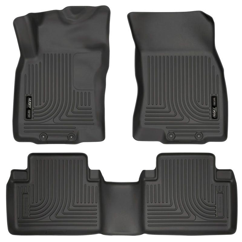 Husky Liners 98671 - HSL98671 - Husky Liners WeatherBeater 14 Nissan Rogue Front & Second Row Black Floor Liners - Shipped in Europe - Tuningsupply.com