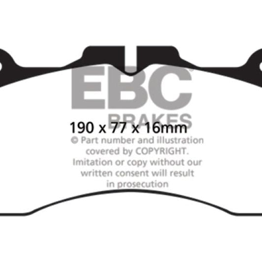 EBC DP31867C - EBCDP31867C - EBC 09+ Lexus LS460 4.6 Sport Redstuff Front Brake Pads - Shipped in Europe - Tuningsupply.com