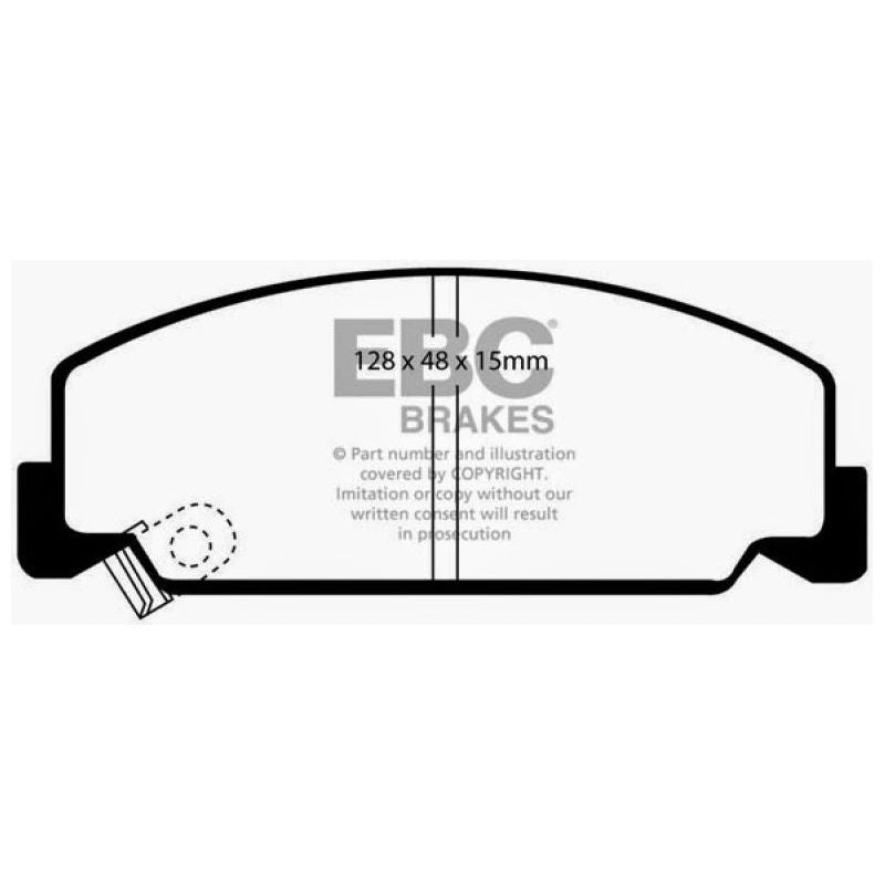 EBC DP2911 - EBCDP2911 - EBC 84-85 Honda Accord Sedan 1.8 Greenstuff Front Brake Pads - Shipped in Europe - Tuningsupply.com
