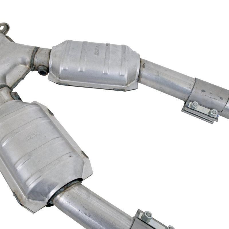 BBK 1670 - BBK1670 - BBK 99-04 Mustang 4.6 GT / Cobra High Flow X Pipe With Catalytic Converters - 2-1/2 - Shipped in Europe - Tuningsupply.com