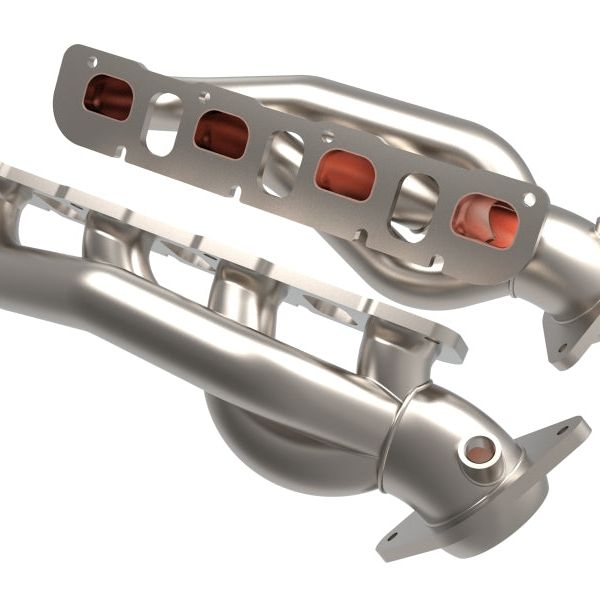 aFe 48-32030-T - AFE48-32030-T - aFe Power Twisted Steel 304SS Shorty Header 2021 Ram 1500 TRX V8-6.2L - Shipped in Europe - Tuningsupply.com