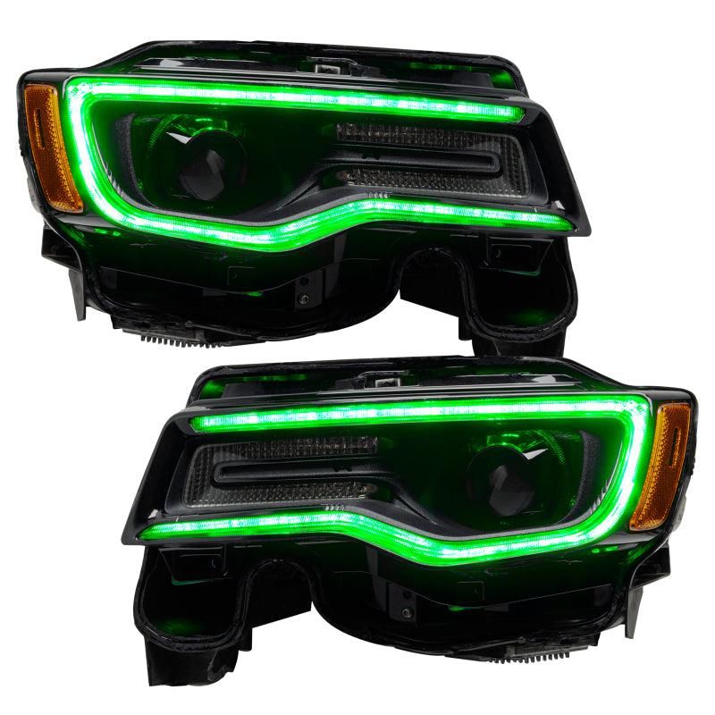 ORACLE Lighting 1284-332 - ORL1284-332 - Oracle 1421 Jeep Grand Cherokee Dynamic Headlight DRL Upgrade Kit ColorSHIFT Dynamic - Shipped in Europe - Tuningsupply.com