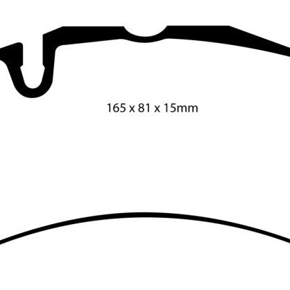 EBC DP31591C - EBCDP31591C - EBC 06-08 Ferrari 599 6.0 Redstuff Front Brake Pads - Shipped in Europe - Tuningsupply.com