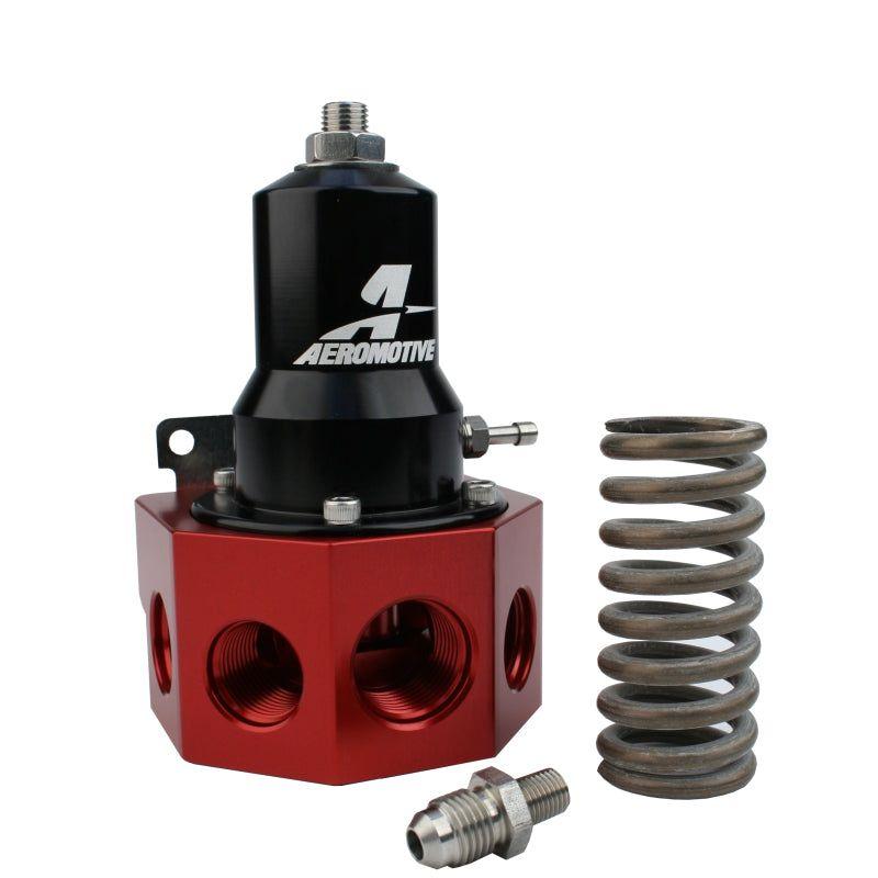 Aeromotive 13133 - AER13133 - Aeromotive Regulator - 30-120 PSI - .500 Valve - 4x AN-08 and AN-10 inlets / AN-10 Bypass - Shipped in Europe - Tuningsupply.com