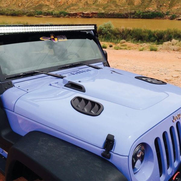 Daystar KJ71048BK - DAYKJ71048BK - Daystar 2007-2018 Jeep Wrangler JK Hood Side Vent Kit Right and Left Black Pair - Shipped in Europe - Tuningsupply.com