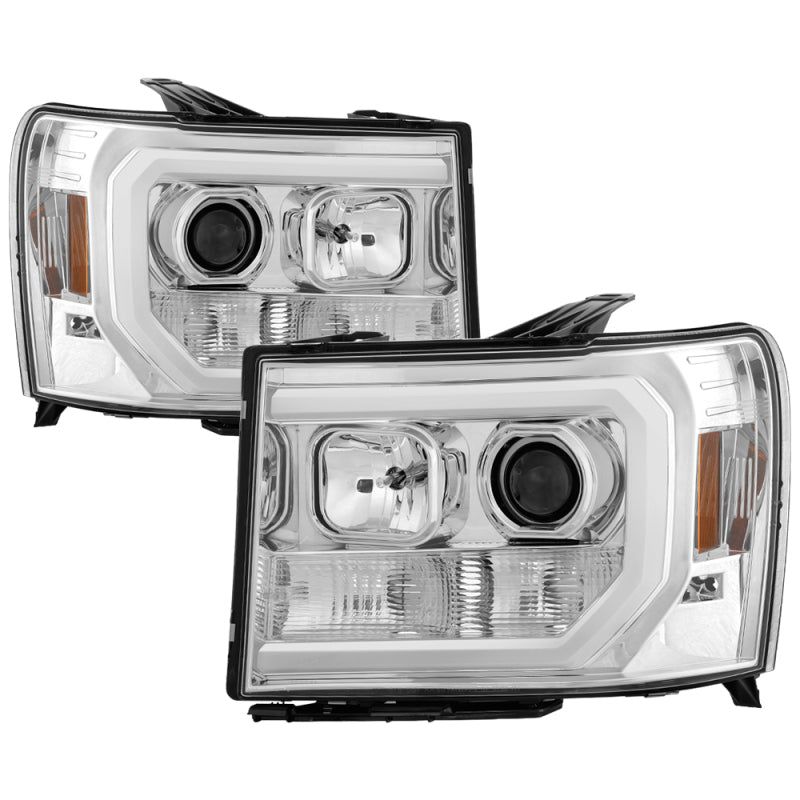 SPYDER 5083647 - SPY5083647 - Spyder GMC Sierra 1500/2500/3500 07-13 V2 Projector Headlights - Chrome PRO-YD-GS07V2-LBDRL-C - Shipped in Europe - Tuningsupply.com