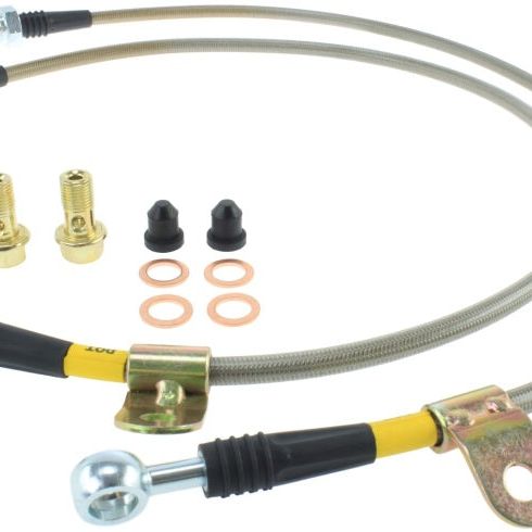Stoptech 950.42004 - STO950.42004 - StopTech 03-07 350z/G35 Stainless Steel Front Brake Lines - Shipped in Europe - Tuningsupply.com