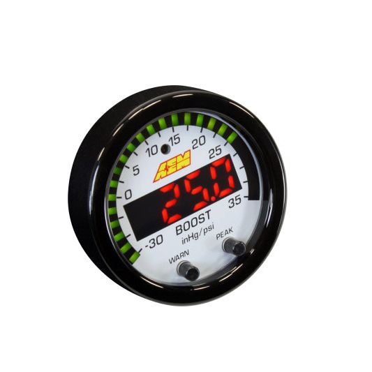 AEM 30-0306 - AEM30-0306 - AEM X-Series Boost Pressure -30inHg 35psi Gauge - Shipped in Europe - Tuningsupply.com