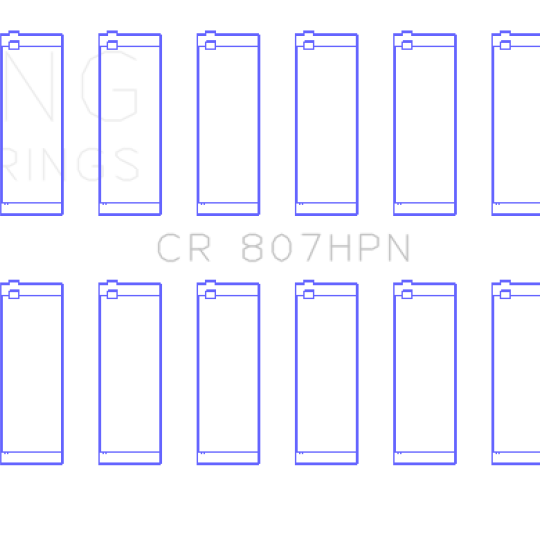 King Engine Bearings GCR807HPN - KINGCR807HPN - King Engine Bearings Chevy LS1/LS6/LS3 Performance Rod Bearing Set - Size STD - Shipped in Europe - Tuningsupply.com