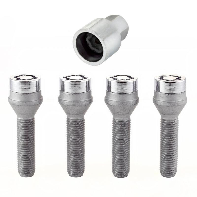 McGard 27013 - MCG27013 - McGard Wheel Lock Bolt Set - 4pk. (Cone Seat) M12X1.5 / 17mm Hex / 40.5mm Shank Length - Chrome - Shipped in Europe - Tuningsupply.com
