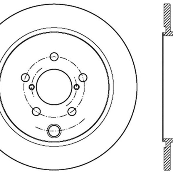 Stoptech 126.47035SL - STO126.47035SL - StopTech Slotted Sport Brake Rotor - Shipped in Europe - Tuningsupply.com