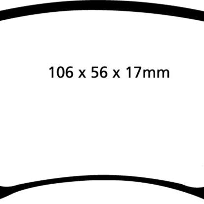 EBC DP31518C - EBCDP31518C - EBC 06-13 Audi A3 2.0 Turbo (Girling rear caliper) Redstuff Rear Brake Pads - Shipped in Europe - Tuningsupply.com