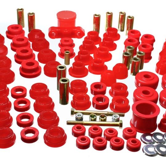Energy Suspension 16.18102R - ENG16.18102R - Energy Suspension 88-91 Honda Civic/CRX Red Hyper-Flex Master Bushing Set - Shipped in Europe - Tuningsupply.com