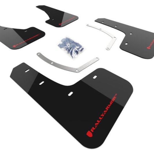 Rally Armor MF49-UR-BLK/RD - RALMF49-UR-BLK/RD - Rally Armor 18-25 Subaru Ascent Black UR Mud Flap w/Red Logo - Shipped in Europe - Tuningsupply.com