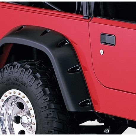 Bushwacker 10917-07 - BUS10917-07 - Bushwacker 97-06 Jeep TJ Pocket Style Flares 4pc - Black - Shipped in Europe - Tuningsupply.com