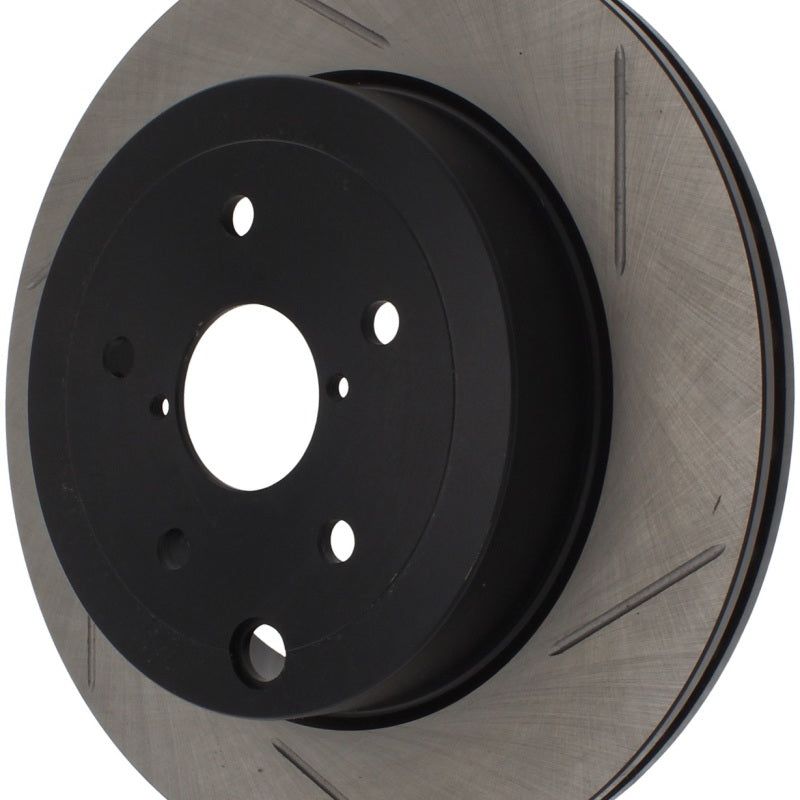 Stoptech 126.47030SR - STO126.47030SR - StopTech Power Slot 08-10 Subaru Impreza STi Rear Right Slotted Rotor - Shipped in Europe - Tuningsupply.com