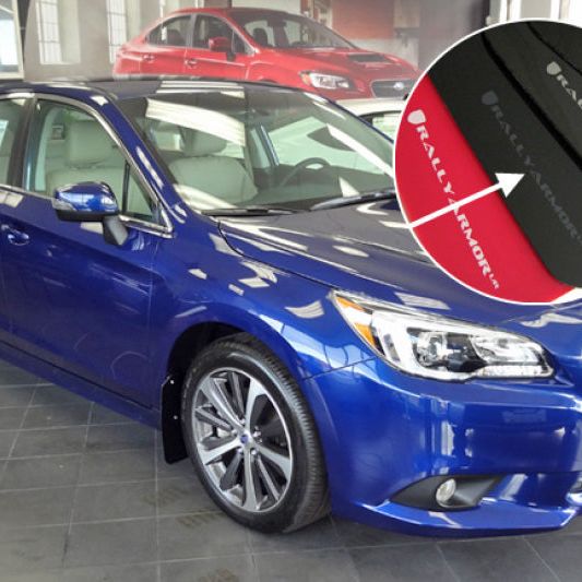 Rally Armor MF34-UR-BLK/GRY - RALMF34-UR-BLK/GRY - Rally Armor 15-19 Subaru Legacy Black UR Mud Flap w/ Grey Logo - Shipped in Europe - Tuningsupply.com