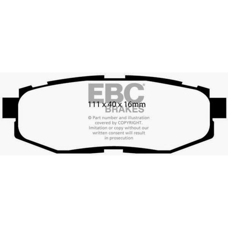EBC DP31758C - EBCDP31758C - EBC 12+ Scion FR-S 2 Redstuff Rear Brake Pads - Shipped in Europe - Tuningsupply.com