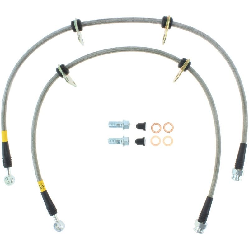 Stoptech 950.40000 - STO950.40000 - StopTech 90-01 Integra Front SS Brake Lines - Shipped in Europe - Tuningsupply.com